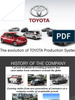 The Evolution of TOYOTA Production System