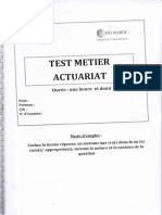 Test Métier Actuariat