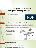 Sample Application: Project Design of A Lifting Device: By: Baguio, Joshua Henry J