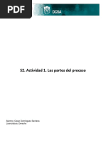 S2. Actividad 1. Las Partes Del Proceso: Alumno: Oscar Domínguez Santana Licenciatura: Derecho