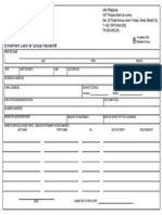 Axa Enrollment Card For Group Insurance