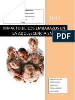 Informe de Investigacion Sobre Embarazo en Adolescentes