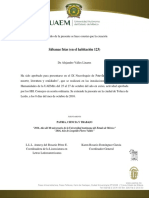 Ejemplo de Constancia de Participación en Coloquio