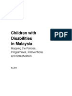 Children With Disabilities in Malaysia: Mapping The Policies, Programmes, Interventions and Stakeholders