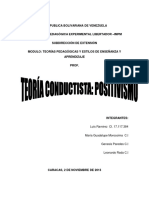 Teoria Conductista Positivismo