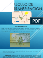 Calculo de Evapotranspiracion