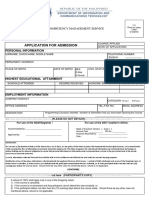 Dict Application Form