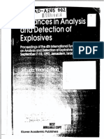 Advaaces in Analysis and Detection of Explosives