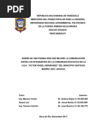 Diseño de Una Página Web Que Mejore La Comunicación Entre Los Integrantes de La Comunidad Educativa en La U.E.N. "Víctor Ángel Hernández" Del Municipio Santiago Mariño, Edo. Aragua