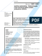 NBR 13992 - Gasolina Automotiva - Determinacao Do Teor de Alcool Etilico Anidro Combustivel (Aeac