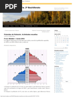 Pirámides 1 de Población. Actividades Resueltas - Geografía de España. 2º Bachille