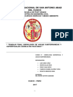 HIDROLOGIA Maestria Recursos Hidricos Unsaac