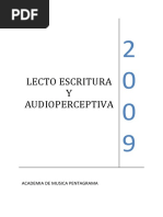 Lectura y Escritura y Audioperceptiva