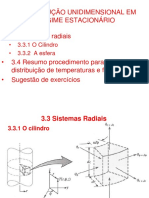 3.3 e 3.4 - Condução Unidimensional em Regime Estacionário