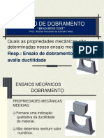 Ensaios Mecânicos 2 - Dobramento