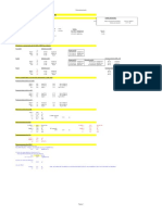 Tabela para Calculo Direto de Estacao de Tratamento de Esgoto