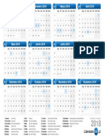 Calendário 2018 PDF