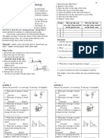 Energy Activity - Exit Tickets