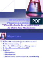 Introduction, Pharmacokinetics: DR Baba Sule Mahamma