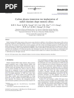 Carbon Plasma Immersion Ion Implantation of Nickel-Titanium Shape Memory Alloys