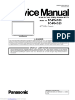 Panasonic Plasma tcp54g20 Factory Service Manual