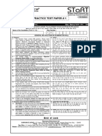 Resonance Start Class-IX Practice Paper 1