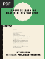 Language Learning (Material Development)