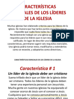 Caracteristicas Esenciales de Los Lideres de La Iglesia