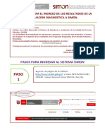 Instructivo para El Ingreso de Los Resultados de La Evaluación Diagnóstica A Simon - Primaria y Secundaria