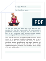 Various Types Yoga Asanas: Slow Neck Stretches Yoga Asana