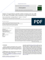 Analysis of Organochlorine Pesticide Residues in Human and Cow's Milk in The Towns of Asendabo, Serbo and Jimma in South-Western Ethiopia (2013)