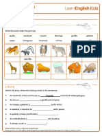 Short Stories ABC Zoo Worksheet