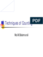 Techniques of Counting: Ms.M.Balamurali