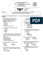 Soal Geografi X 2012 Ganjil