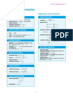 Statistics Formulas Cheatsheet