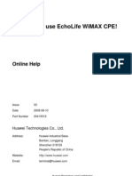 EchoLife BM635 WiMAX CPE Online Help (V100R001 - 03 - Basic Version)