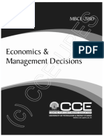 Economics and Management Decions