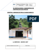 Manual de Operaciòn C.H Chanchamayo