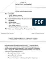 Resonant Conversion: 19.1 Sinusoidal Analysis of Resonant Converters 19.2 Examples