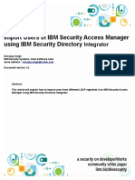 Import Users in IBM Security Access Manager Using IBM Security Directory Integrator