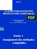 La Comptabilisation Des Modifications Comptables