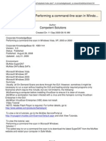 McAfee SuperDAT Performing A Command-Line Scan in Windows Vista XP 2003 or 2000