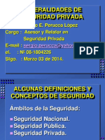 Generalidades de Seguridad Privada