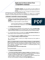 Méthodologie Pour La Mise en Place D'une Comptabilité Analytique