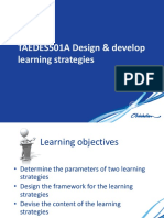 TAEDES501A Design & Develop Learning Strategies