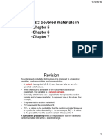 Quiz 2 Covered Materials In: - Chapter 5 - Chapter 6 - Chapter 7