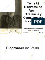 Tema 2 Diagrama Venn Diferencia y Complemento de Conjuntos