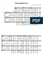 Greensleeves (SATB)