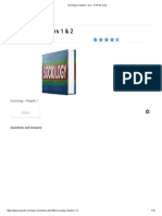 Sociology Chapters 1 & 2 - ProProfs Quiz