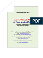 Bachelard Formation - Esprit Scientifique PDF